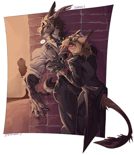 2 HALFBODIES W/ SIMPLE BG